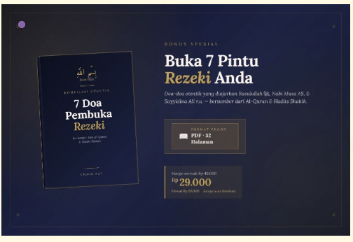 7 Doa Pembuka Rezeki